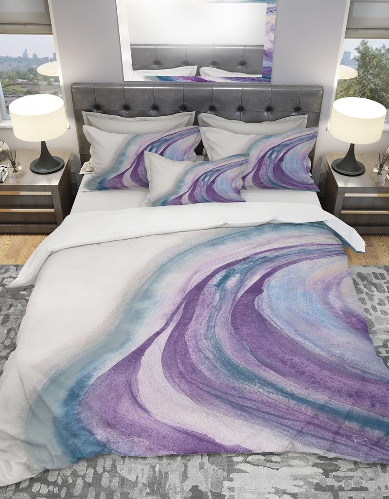 designq Watercolor Geode II - Geometric Duvet Cover Set