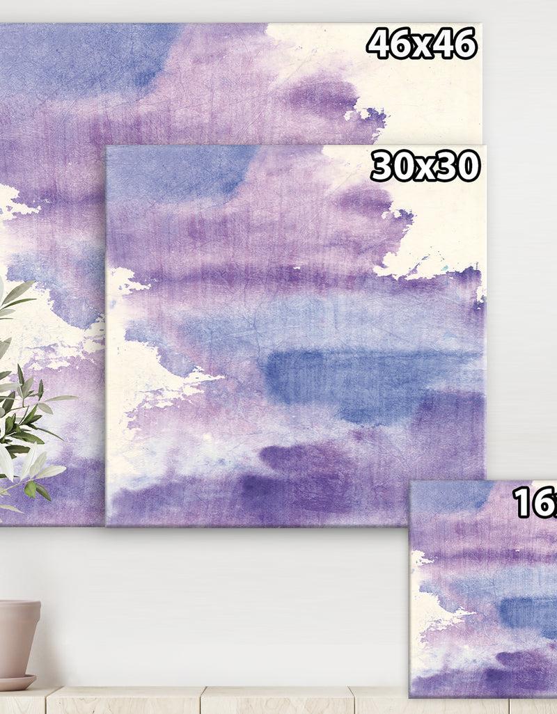 Designq Watercolor Purple Haze I - Modern & Contemporary Canvas Art
