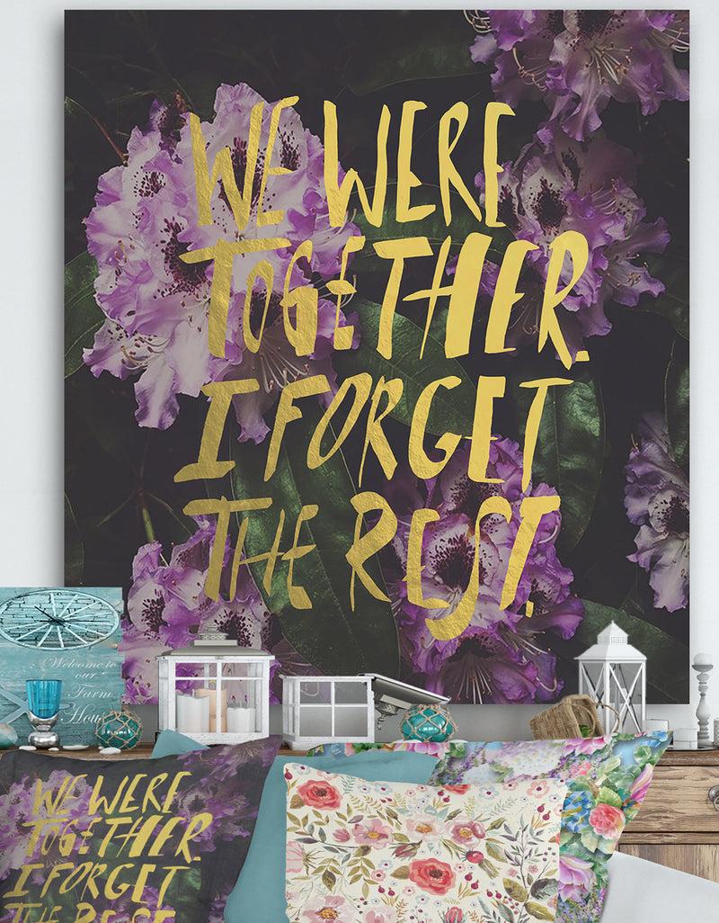 designq We Were Together - Glam Gallery-wrapped Canvas