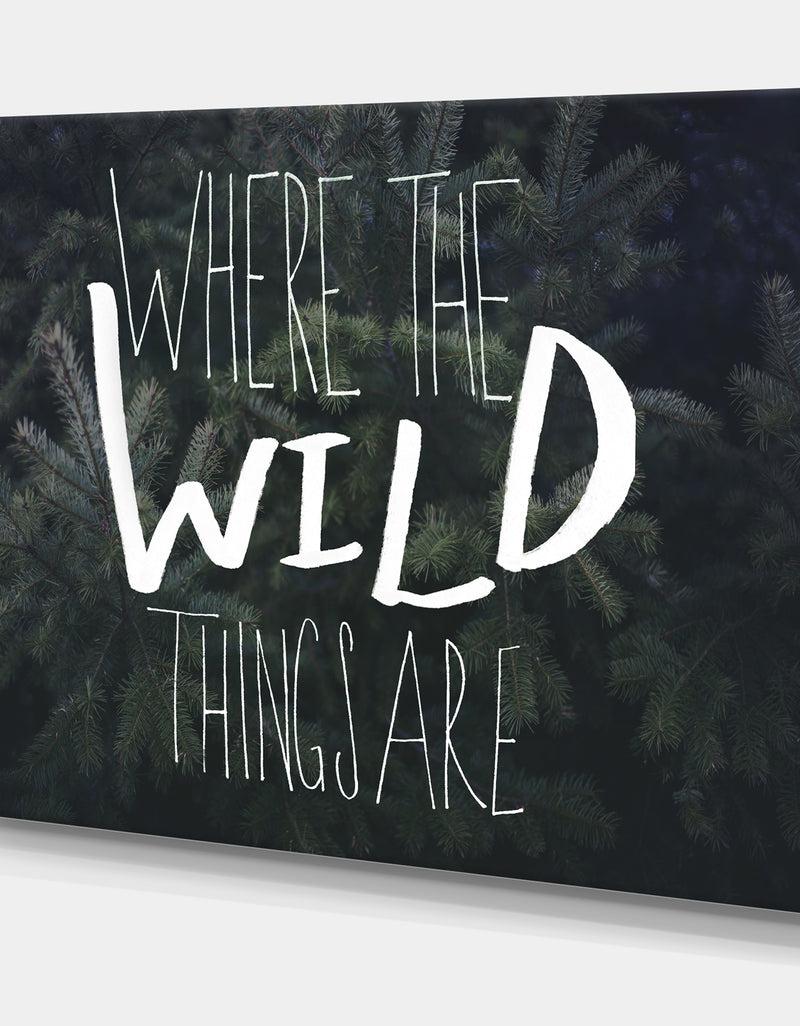 Designq Where The Wild Things Are - Cottage Gallery-wrapped Canvas