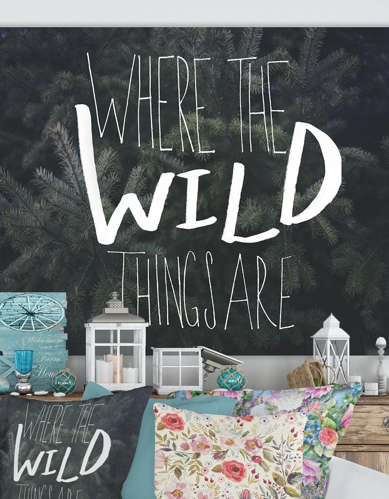designq Where the Wild Things Are - Cottage Gallery-wrapped Canvas