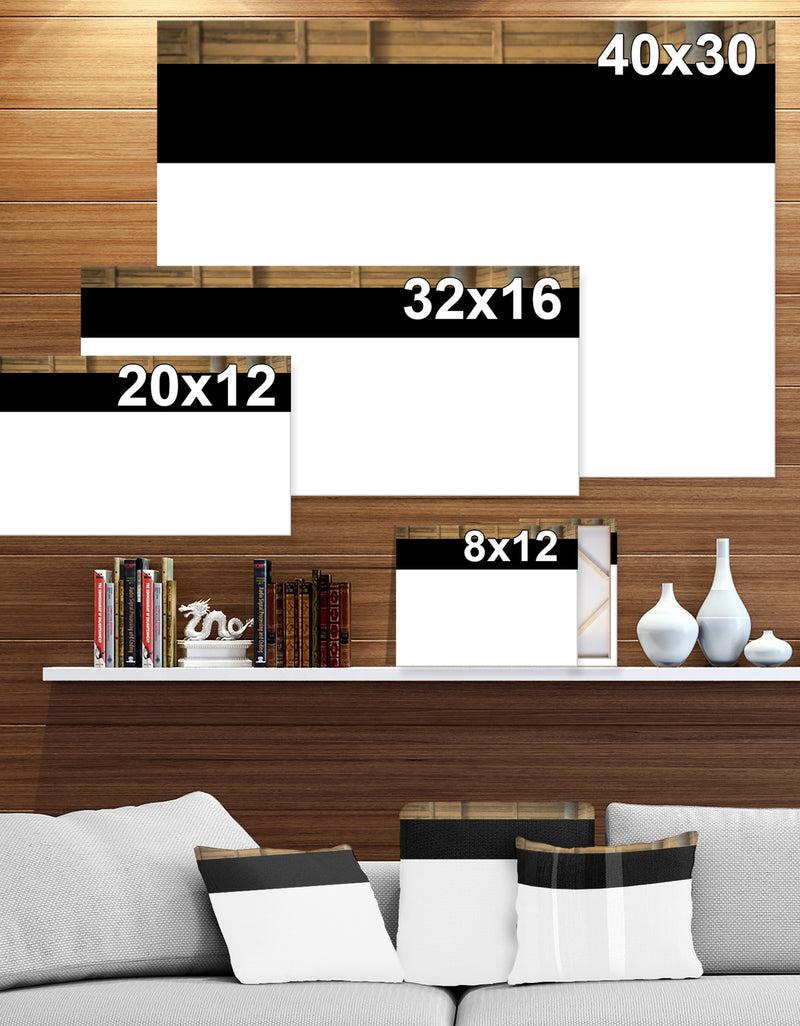 Designq White Horse Runs Gallop In The Manege - Farmhouse Animals Photographic On Wrapped Canvas