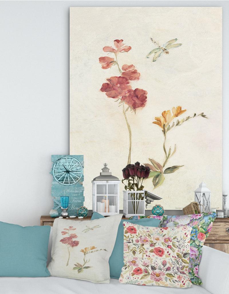 designq Wild Simple Wallflowers II - Farmhouse Canvas Artwork