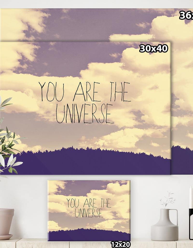 Designq You Are The Universe - Cottage Canvas Artwork