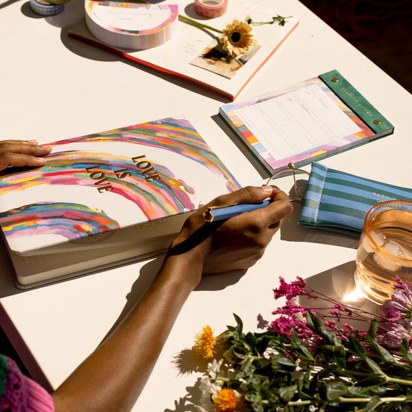 Designworks Ink Bookcloth Jumbo Journal- Love Is Love