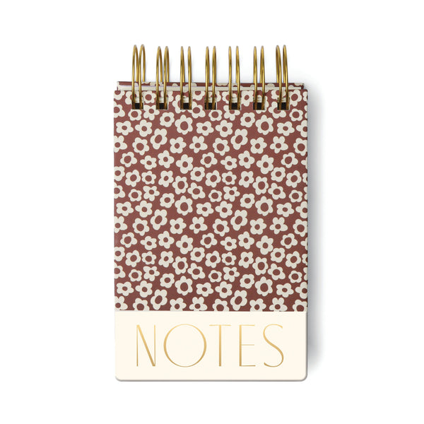 designworks ink Chunky Notepad - Burgundy Groovy Floral