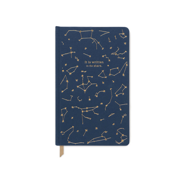 designworks ink Cloth Journal - Navy Constellations "It Is Written In The Stars"