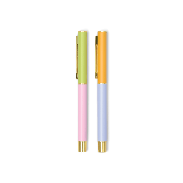 Designworks Ink Color Block Pens - Set Of 2 - Lilac + Cornflower