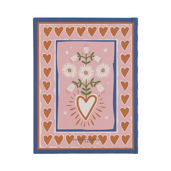 Designworks Ink A Dopo Hearts Journal - 6" X 7.75"