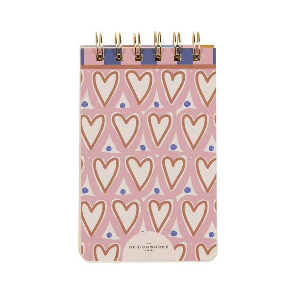 Designworks Ink A Dopo Hearts Twin Wire Notepad