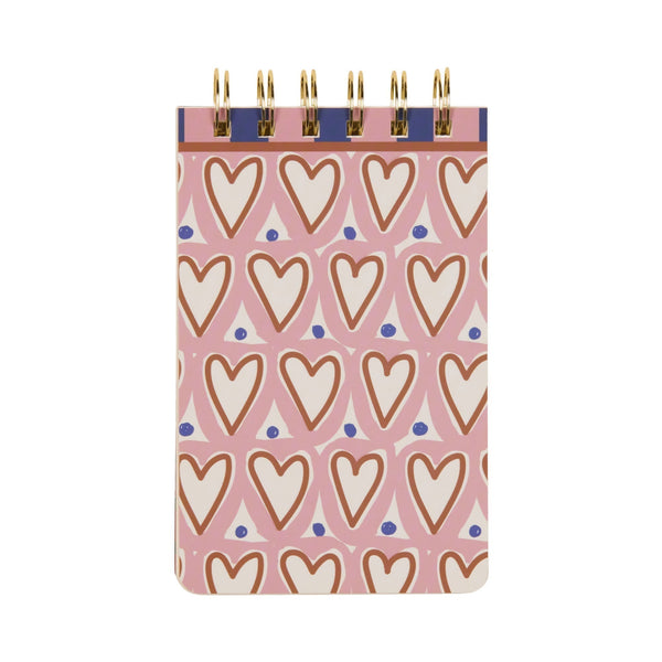 designworks ink A Dopo Hearts Twin Wire Notepad
