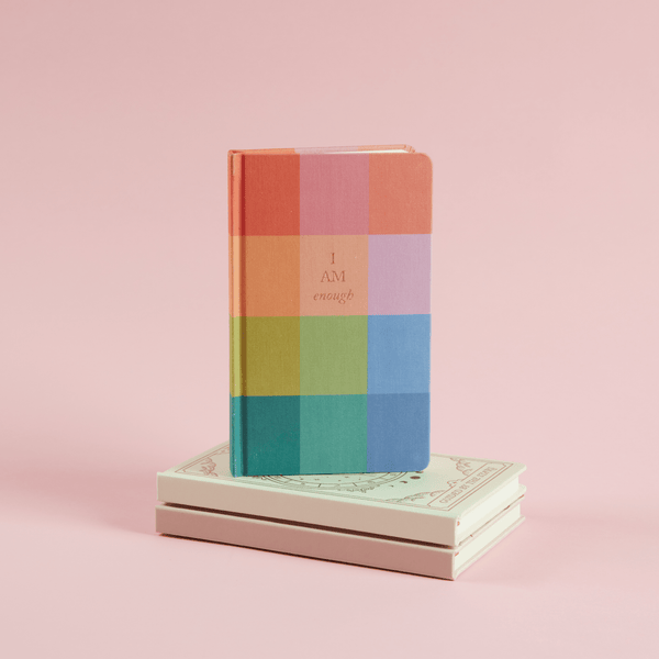 Designworks Ink Bookcloth Journal - Rainbow Check