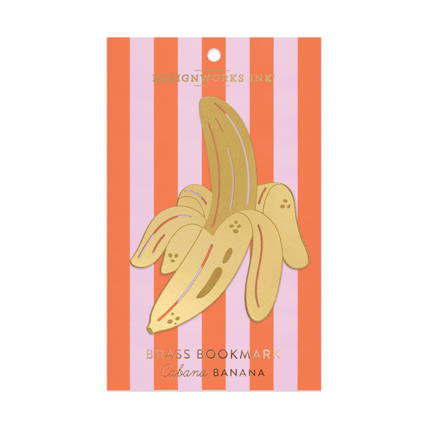 designworks ink Brass Bookmark - Cabana Banana