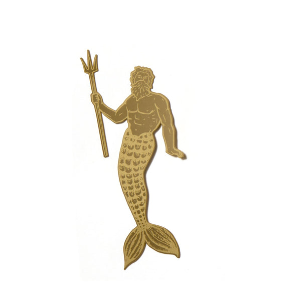 Designworks Ink Brass Bookmark - Poseidon