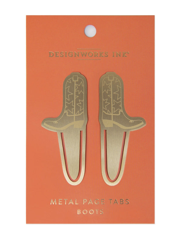 designworks ink Brass Page Tabs - Boots
