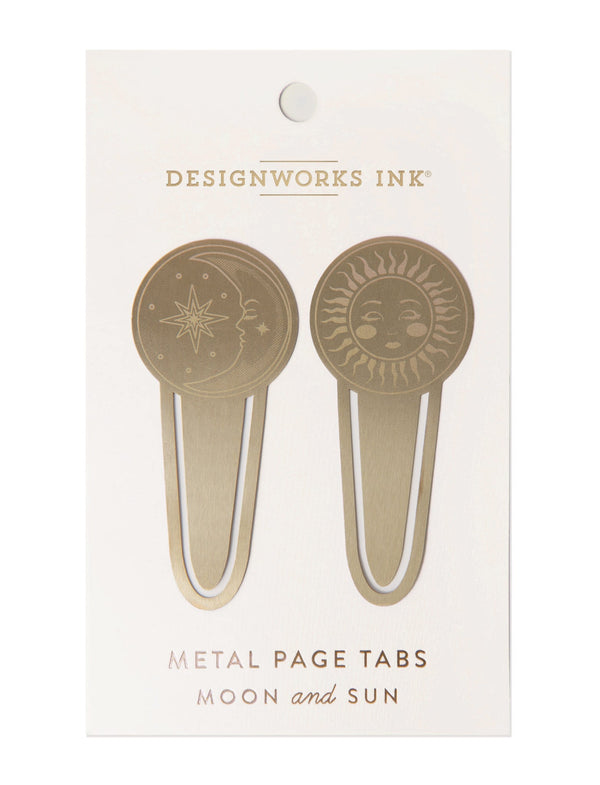 designworks ink Brass Page Tabs - Celestial