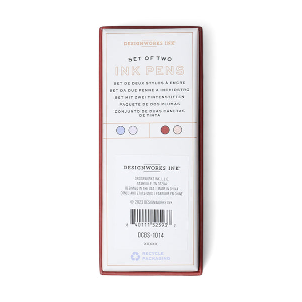 Designworks Ink Color Block Pens - Lavender + Blush