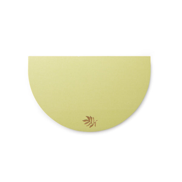designworks ink Half Moon Notepad - Palm Leaf