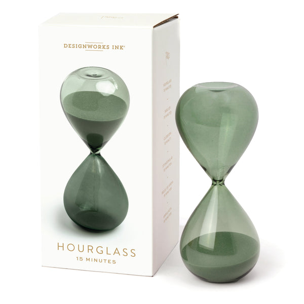 designworks ink Hourglass 15 min - Evergreen