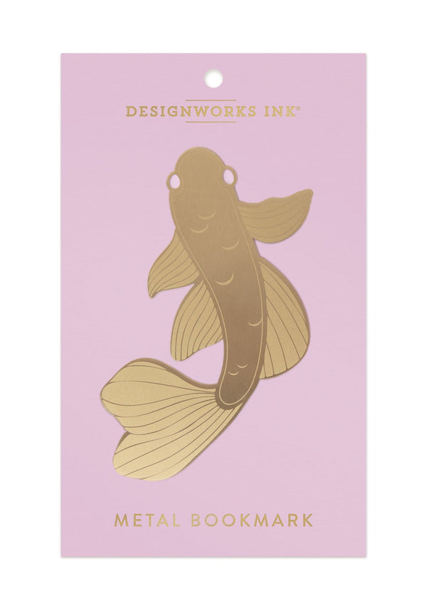 designworks ink Metal Bookmark - Koi Fish