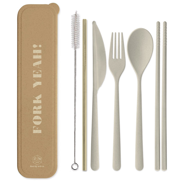 designworks ink Portable Flatware Set - "Fork Yeah"