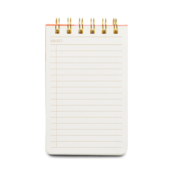 Designworks Ink Twin Wire Notepad - Rainbow Check