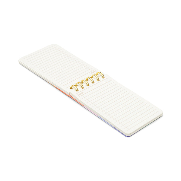 Designworks Ink Twin Wire Notepad - Rainbow Check