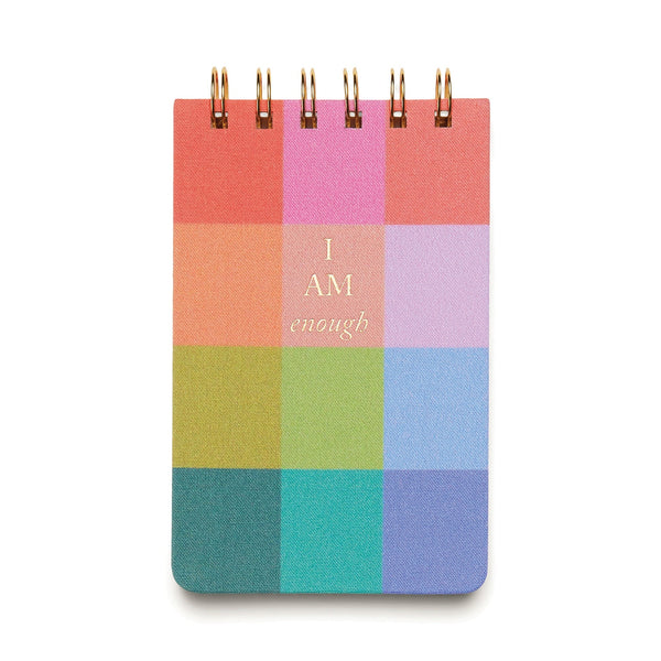 designworks ink Twin Wire Notepad - Rainbow Check