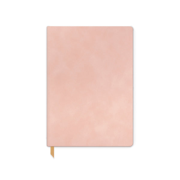designworks ink Vegan Suede Journal - Dusty Blush