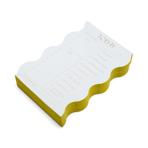 Designworks Ink Wavy Daily Notepad - Cloud