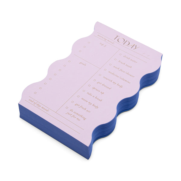 Designworks Ink Wavy Daily Notepad - Lilac