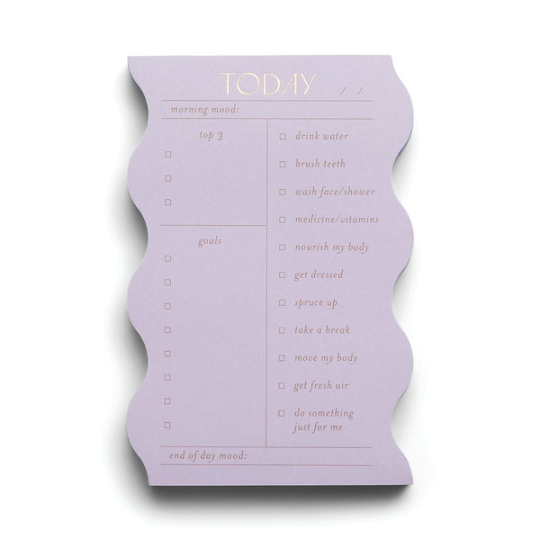 designworks ink Wavy Daily Notepad - Lilac