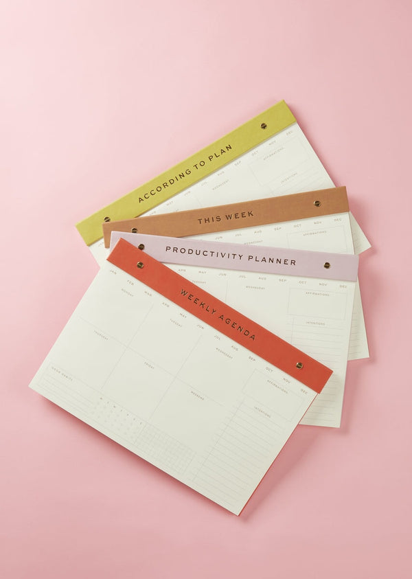 Designworks Ink Weekly Postbound Notepad - Camel