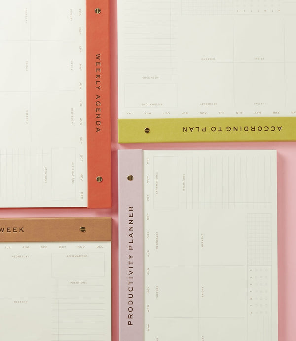 Designworks Ink Weekly Postbound Notepad - Matcha