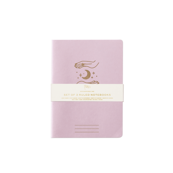 Designworks Ink Flex Notebooks Saddle Stitch Spine - Set Of 3 - Mystic