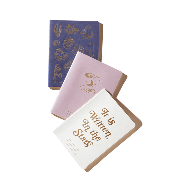 designworks ink Flex Notebooks Saddle Stitch Spine - Set of 3 - Mystic