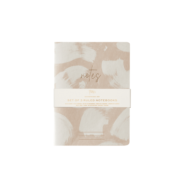 Designworks Ink Flex Notebooks Saddle Stitch Spine - Set Of 3 - Naturals