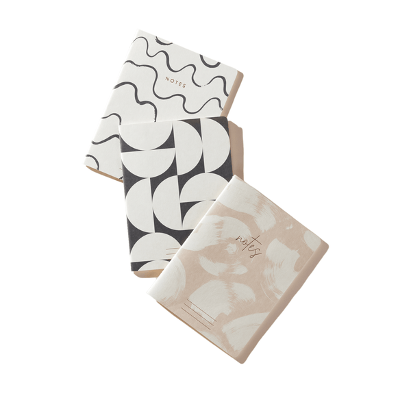 designworks ink Flex Notebooks Saddle Stitch Spine - Set of 3 - Naturals