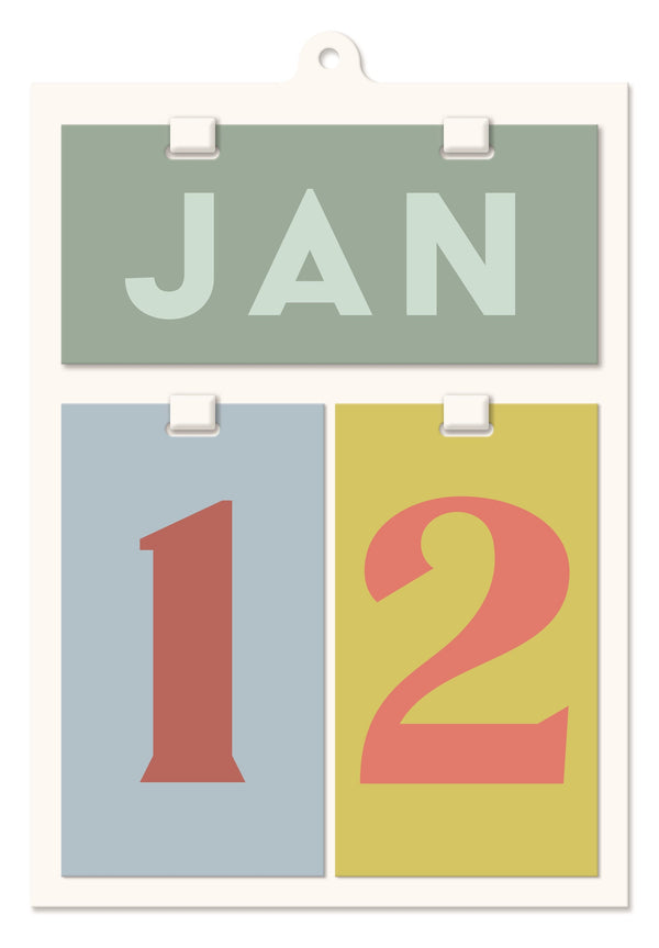 designworks ink Perpetual Wall Calendar - Color Block