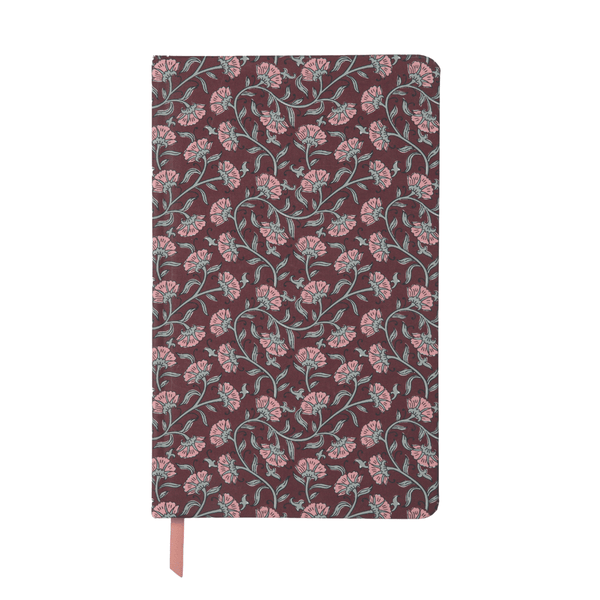designworks ink Soft Touch Journal - Burgundy Vintage Floral