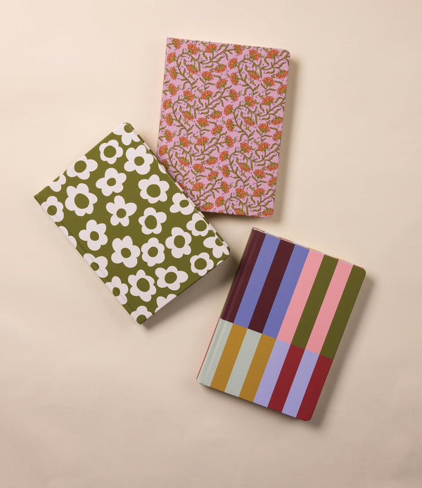 Designworks Ink Soft Touch Jumbo Journal - Bold Stripe