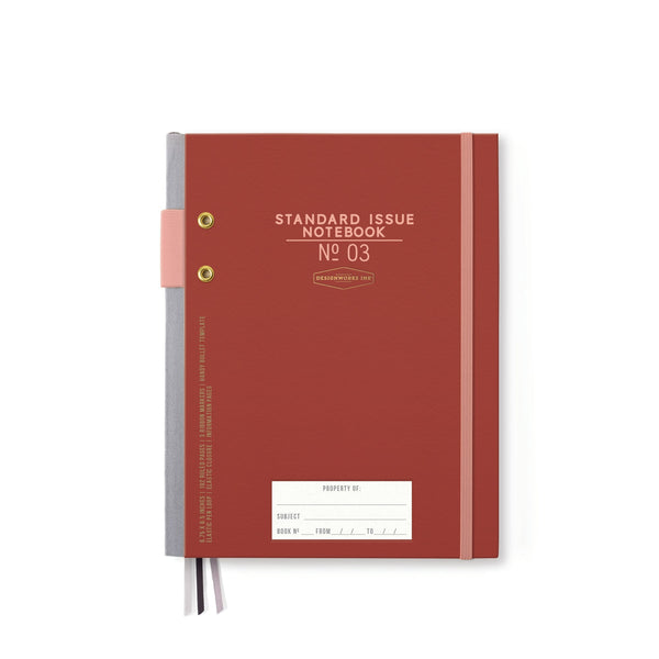 designworks ink Standard Issue Planner Notebook No. 03 - Rosewood + Blush