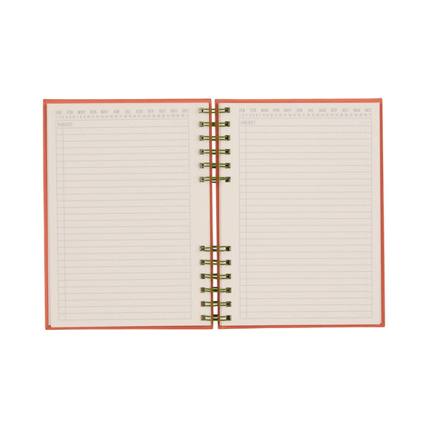 Designworks Ink Standard Issue Planner Notebook No. 12 - Army Green + Chili