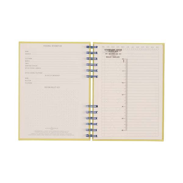 Designworks Ink Standard Issue Planner Notebook No. 12 - Cobalt + Citron