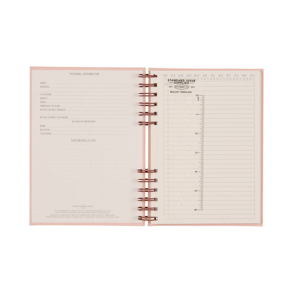 Designworks Ink Standard Issue Planner Notebook No. 12 - Rosewood + Blush