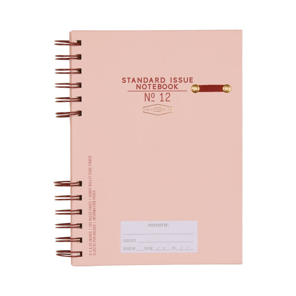designworks ink Standard Issue Planner Notebook No. 12 - Rosewood + Blush
