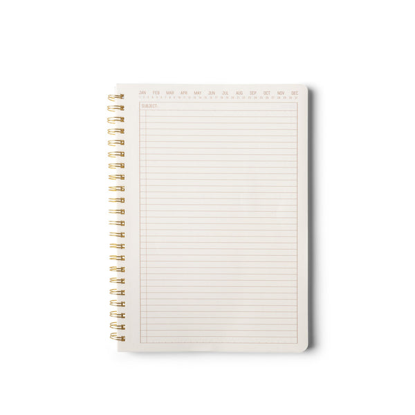 Designworks Ink Textured Paper Twin Wire Notebook - Medium Terracotta