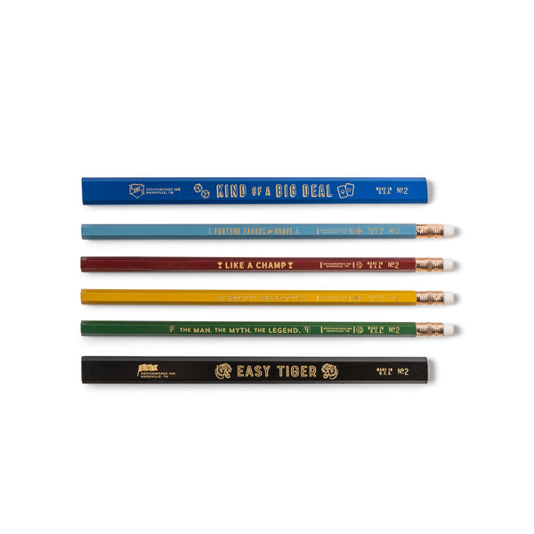 Designworks Ink The Man The Myth The Legend - Pencil Set Of 6
