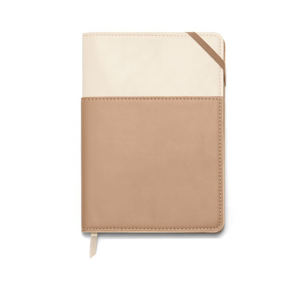 designworks ink Vegan Leather Pocket Journal - Ivory + Oat Milk