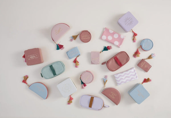 Designworks Ink Vegan Leather Travel Pill Case With Tassel - "Daily Vital-Mins"